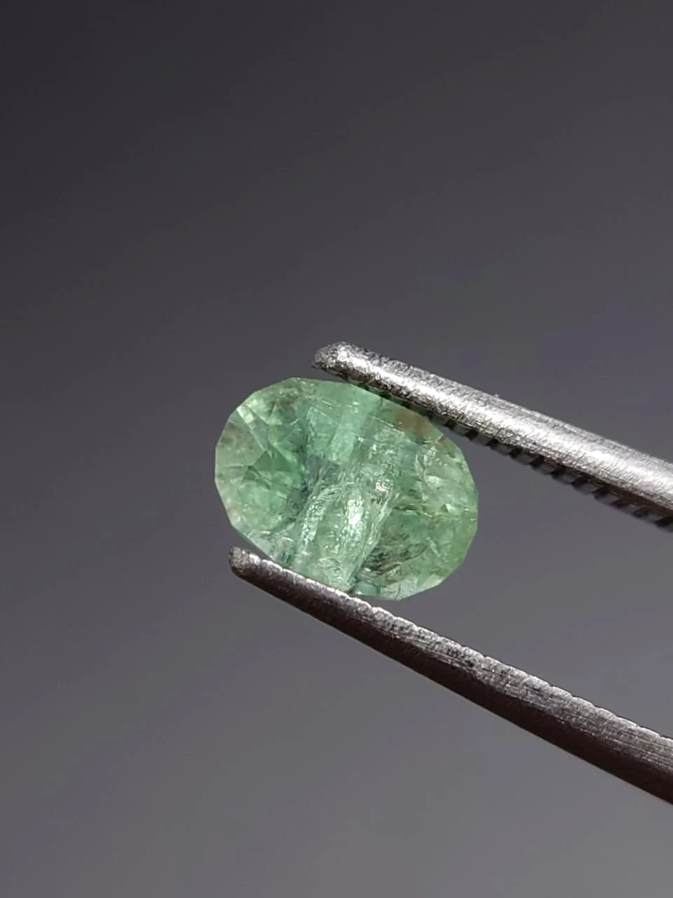 0.84ct Natural Panjsher Emerald Cushion Faceted from Afghanistan — view 1